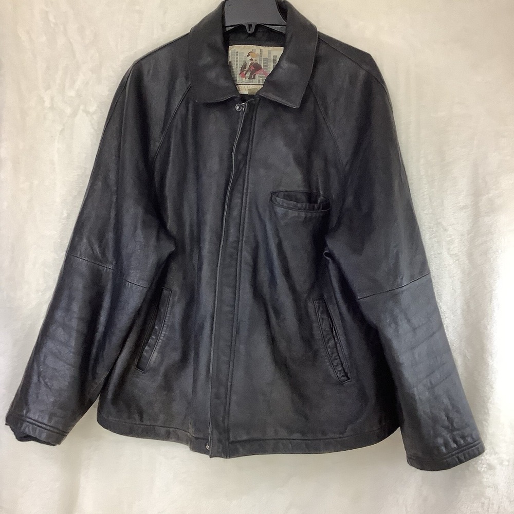 Vintage Urban Cowboy Leather Jacket Mens Size Extra Large